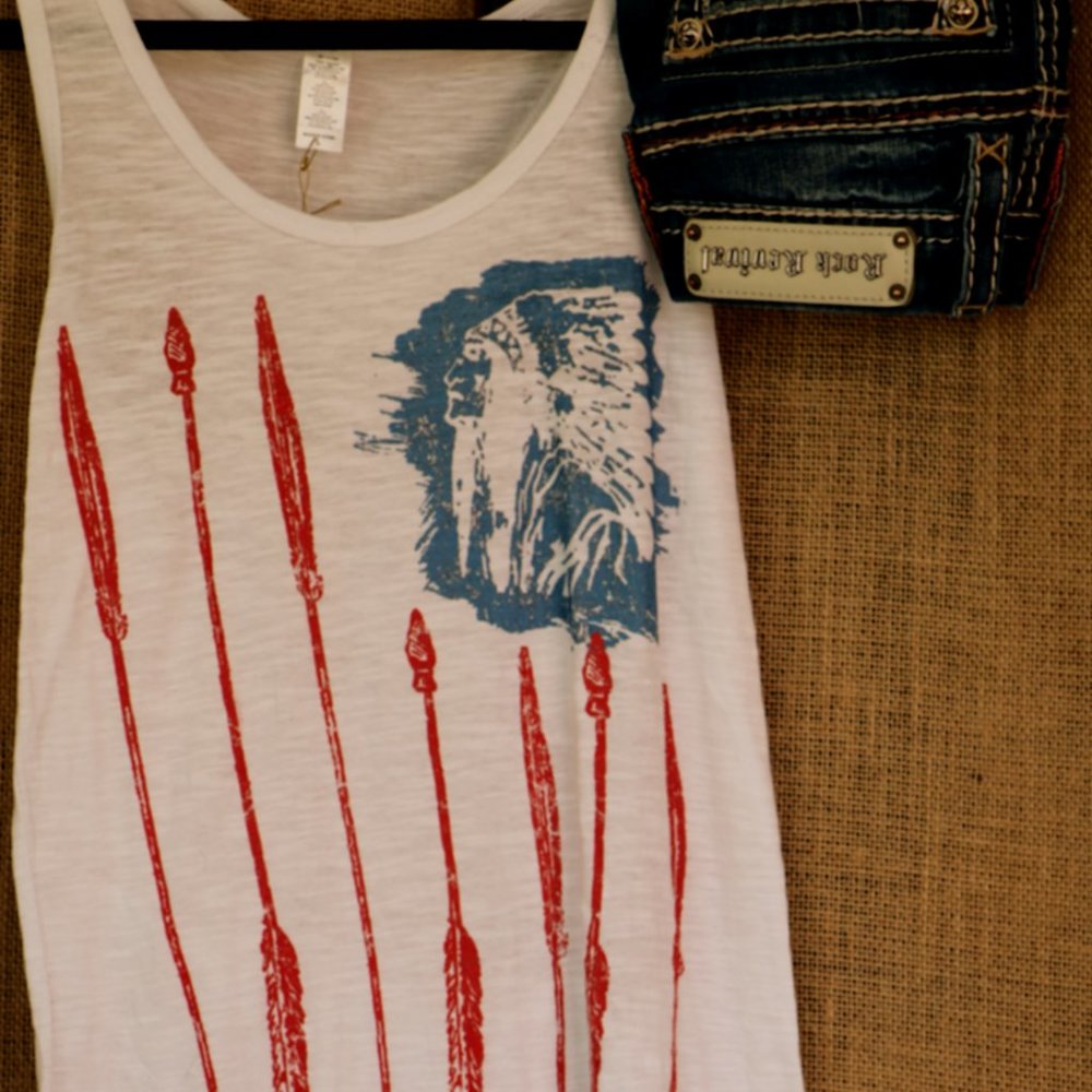 American Flag Tank Top